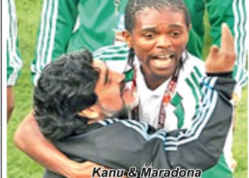 Kanu pays tribute to Argentine legend, Maradona