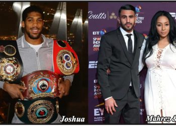 Anthony Joshua spotted hanging out with Mahrez’s ex-wife