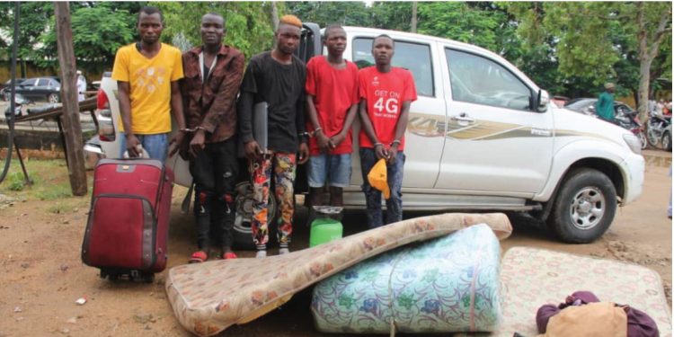 Police arrest 5 armed robbers terrorizing Bauchi metropolis