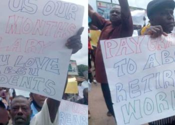 ABSU staff protest 6-months  salary arrears, vow not to reopen