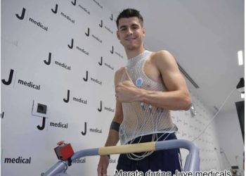 Morata undergoes Juventus medical