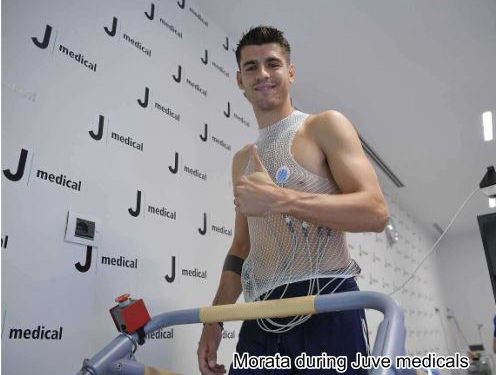 Morata undergoes Juventus medical