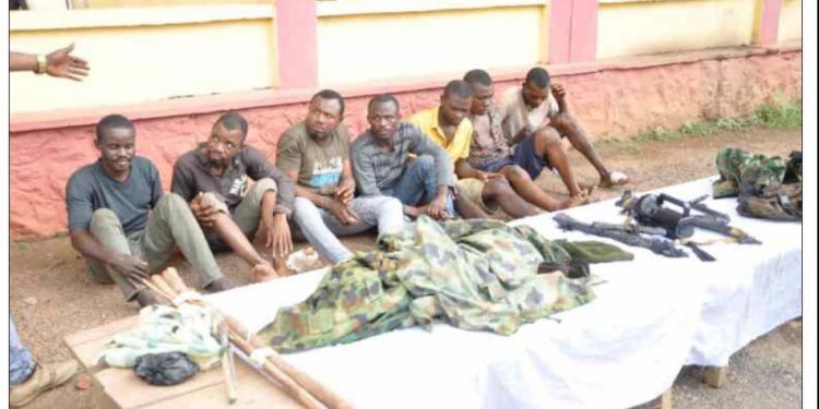 Police arrest suspected armed robbers operating in military camouflage
