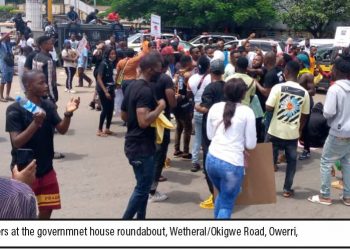 EndSARS protesters in Owerri, Umuahia  demand justice, police reform