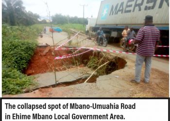 Ehime Mbano indigenes send SOS to FG, Imo govt on road collapse