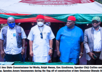 Uzodimma flags off construction of Awo Omamma-Okwudo Road