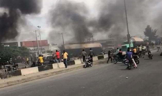 Task force, Okada riders clash on Oshodi-Apapa Expressway