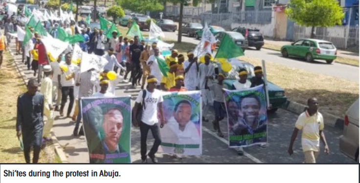 FCT: Shi’ites protest, burn  French flag over alleged attack  on Prophet Muhammed