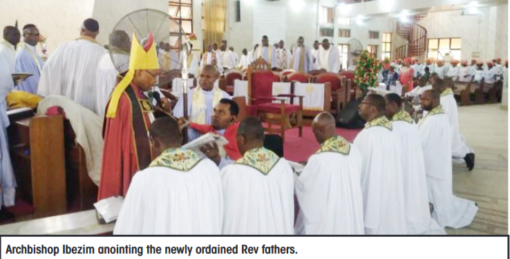 Archbishop Ibezim ordains 5  Archdeacons, collates 11 Canons