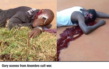 Five shot dead in Awka as rival cult gangs clash