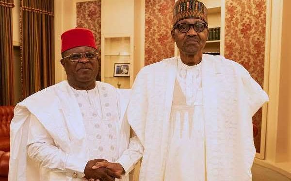 I’m proud of you’, Buhari commends Umahi for defecting to APC