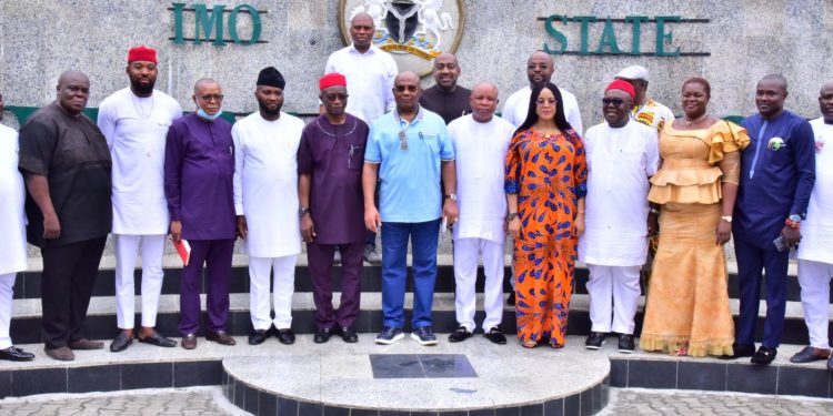 Imo Assembly presents new Speaker to Governor Uzodimma …Ex-Speaker congratulates successor
