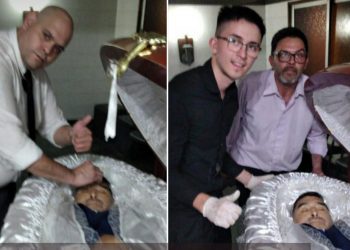 Funeral worker who posed with Maradona’s body hands himself in to police