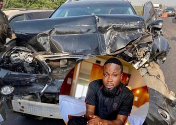 Popular Nigeria comedian Sirbalo of Sirbalo Comedy escape death with his new car. Thank God for his life