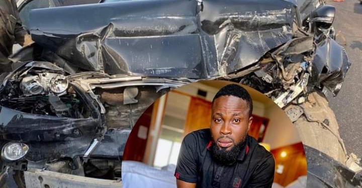 Popular Nigeria comedian Sirbalo of Sirbalo Comedy escape death with his new car. Thank God for his life