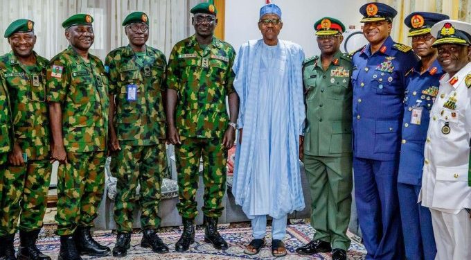 BREAKING NEWS:  PRESIDENT BUHARI APPOINTS NEW SERVICE CHIEFS