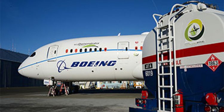 Boeing targets 100% sustainable fuel aircraft
