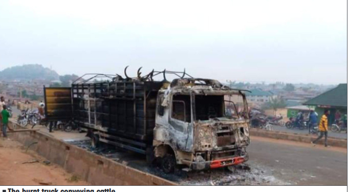 Angry mob set truck ablaze for allegedly crushing boy