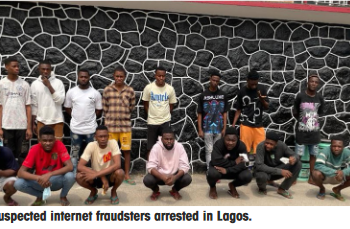 EFCC releases names of 16 suspected internet fraudsters arrested in Lagos