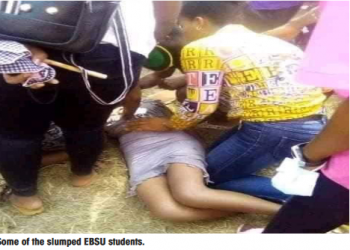 Ebonyi Varsity students protest as 8 students collapse during stampede at exam hall