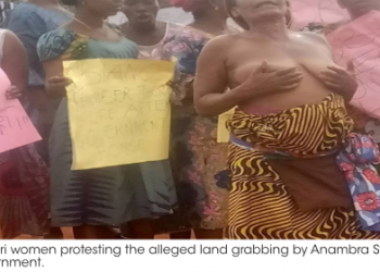 Anambra Airport: Naked women protest alleged land grabbing
