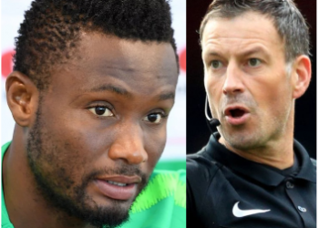 Mikel Obi refuses to apologize to ex-EPL referee, Mark Clattenburg over racism row