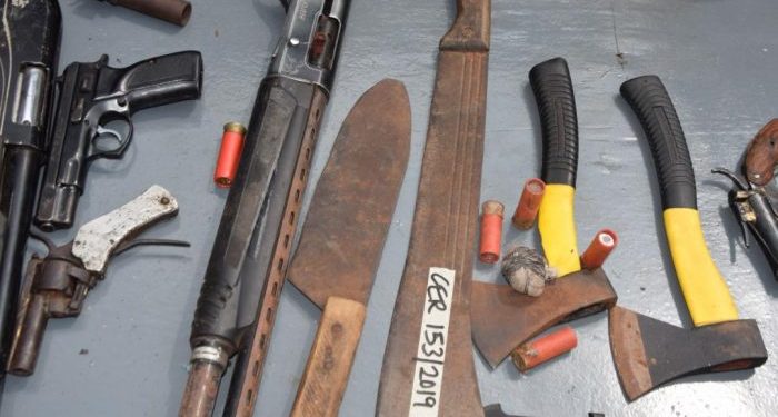 Police recovers gun, live cartridges, weapons from cultists in Anambra