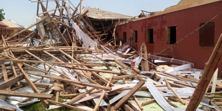 Windstorm destroys 100 buildings in Anambra community