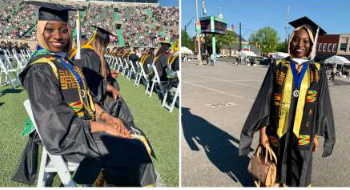 After breaking 42-year-old record at Nigerian University, lady graduates with perfect grade from US Varsity