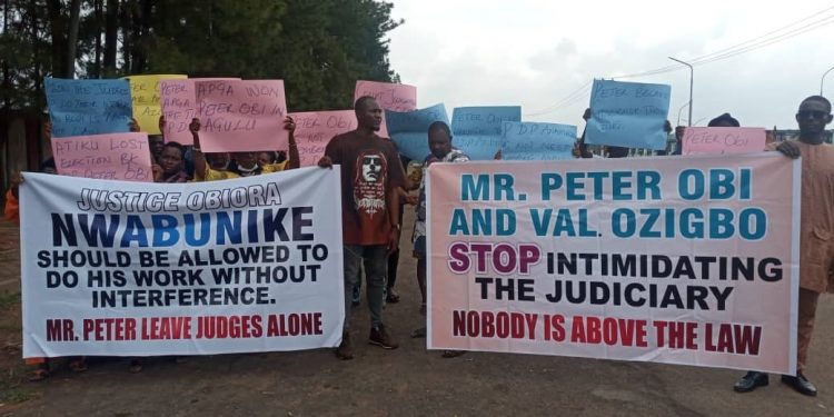 Anambra polls: Group protest impunity as PDP crisis deepens