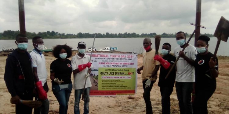 World Youth Day: YAD-i charges youth on usefulness, cleans up Oguta Lake