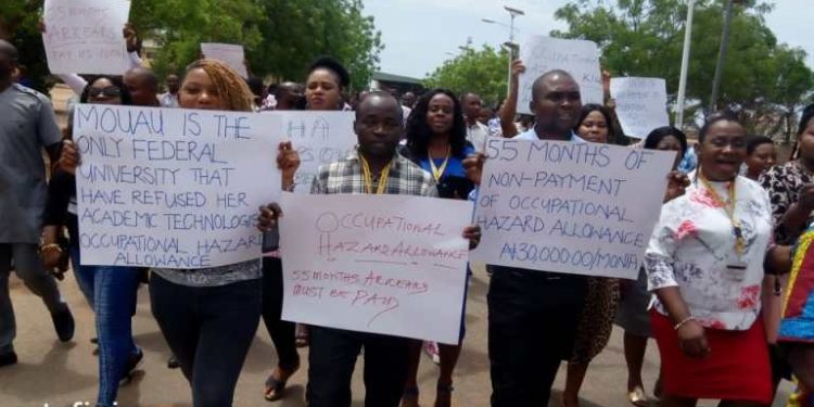 MOUAU students protest, as truck crushes another final-year student