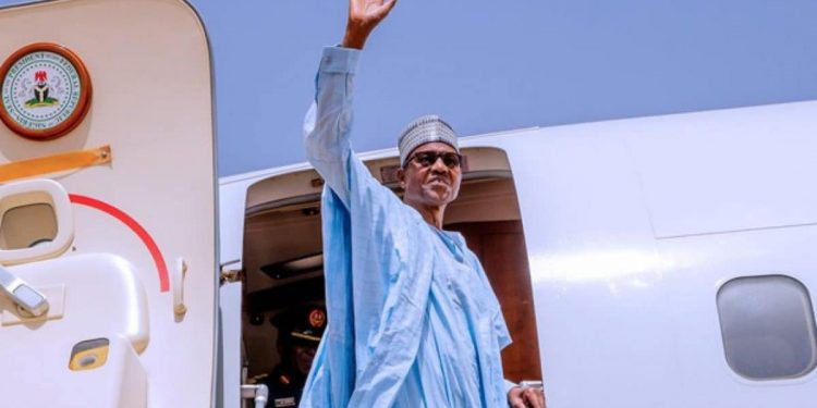 Buhari departs Paris for Intra-African Trade Fair in South Africa