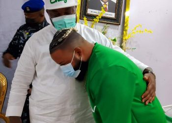 BBNaija: Ugwuanyi confers Whitemoney with Ambassadorial award