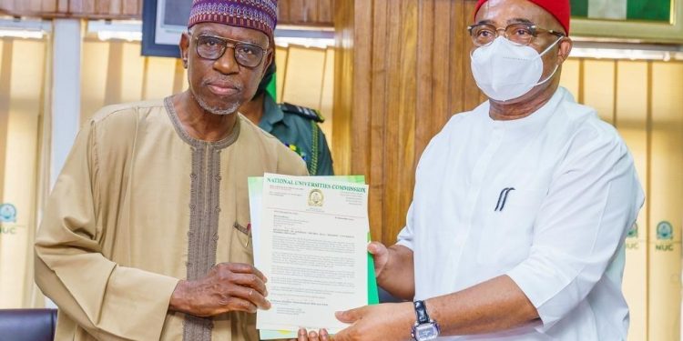 NUC recognizes Kingsley Mbadiwe University