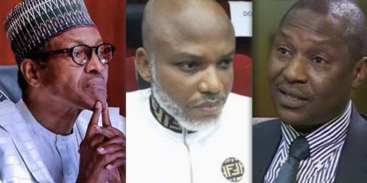Nnamdi Kanu’s Court case: Uneasy Calm as Ozekhome SAN, leads Defense team