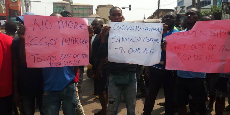 Keke operators protest extortion, brutality of members by revenue collectors