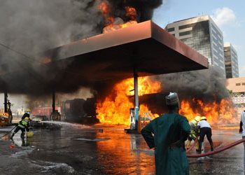 Minister’s petrol station gutted by fire