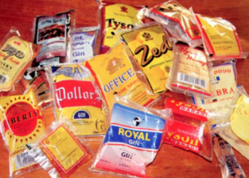 NAFDAC ends registration of alcohol in sachets, small bottles