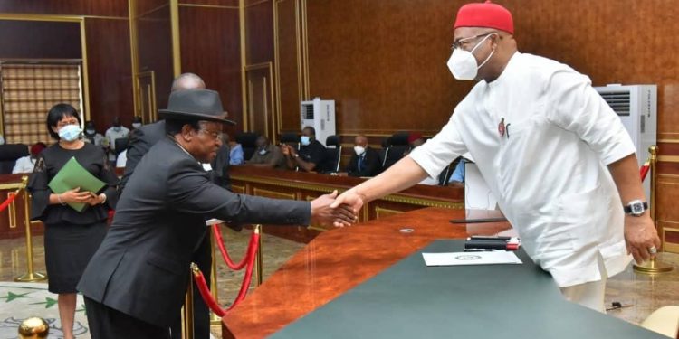 Uzodimma urges Acting President, Owerri Customary Court of Appeal to live above board
