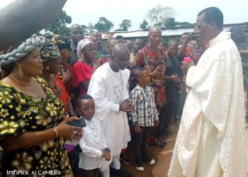 Enugu House of Assembly aspirant donates 800 bags of cement to Adoration Ministry, assures of quality representation