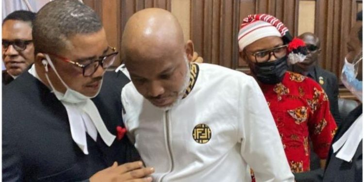 Court declines bail on Nnamdi Kanu; demands fresh Application with reason…