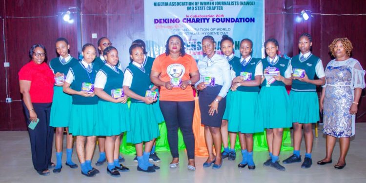 World Menstrual Day: NAWOJ in partnership with De King Charity Foundation trains girls on menstrual hygiene, life skills