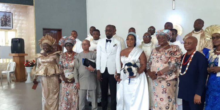Imo lawmaker, Obiefule charges young couples on mutual love, peace, as daughter weds heartthrob