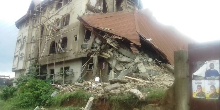 3-storey building collapses in Umuahia