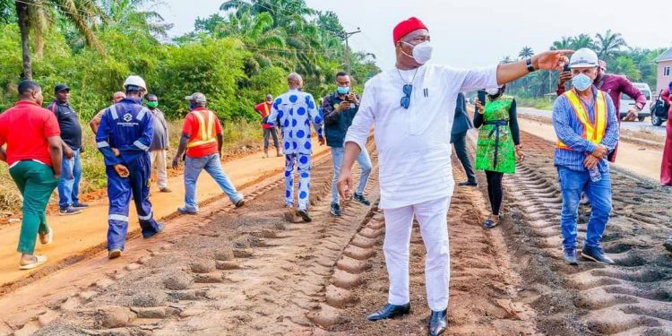 Uzodimma begins rural road construction in Imo state