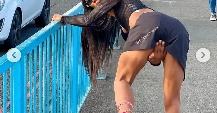 Nkechi Blessing & Others React As Popular Crossdresser James Brown Shows Off His Backside On IG