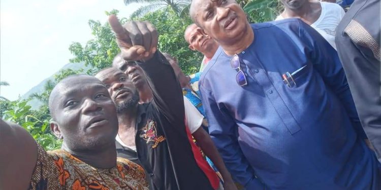 Ebonyi Senator raises alarm over landslide in Afikpo, calls for FG’s intervention
