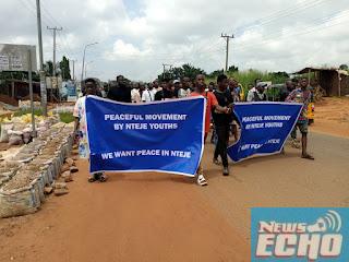 Youths protest, debunk being ESN members in Anambra