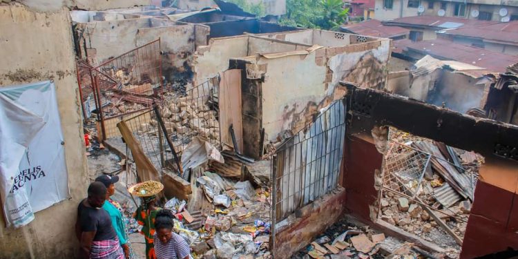 Traders count loses as fire guts Ebonyi Market